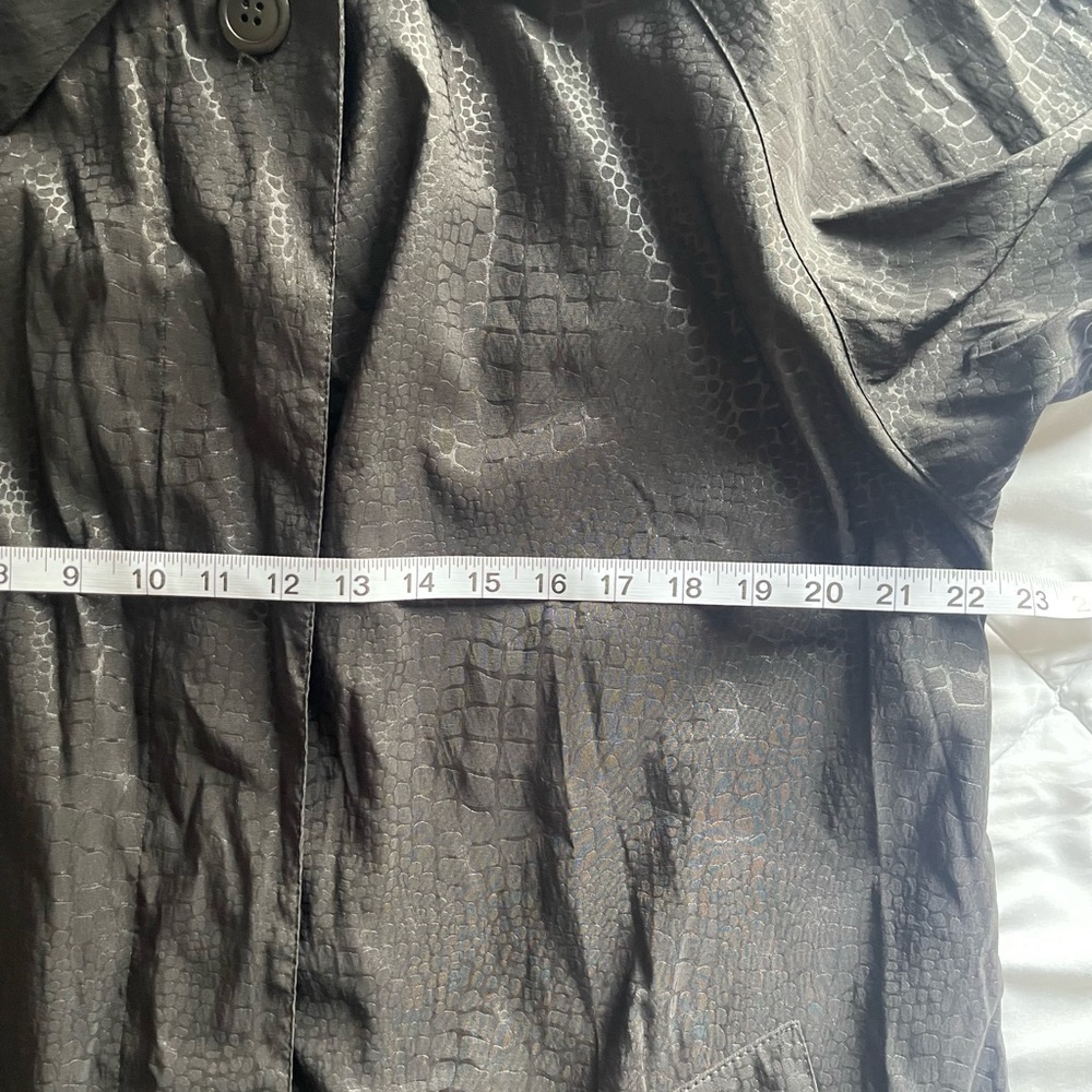 Mycra Pac Black  raincoat LONG Women's reptil print M/L - Picture 10 of 16